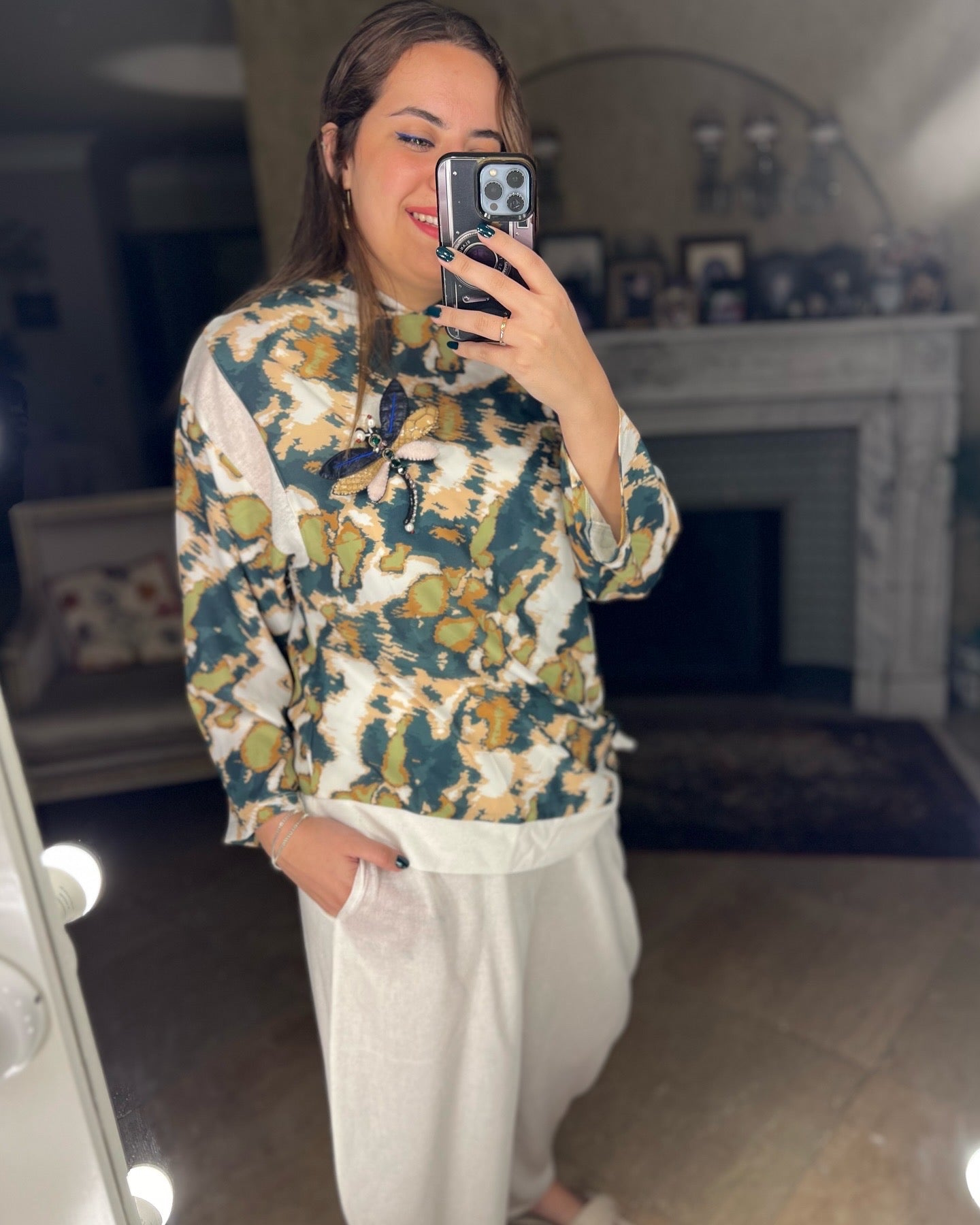Crepe hoodie