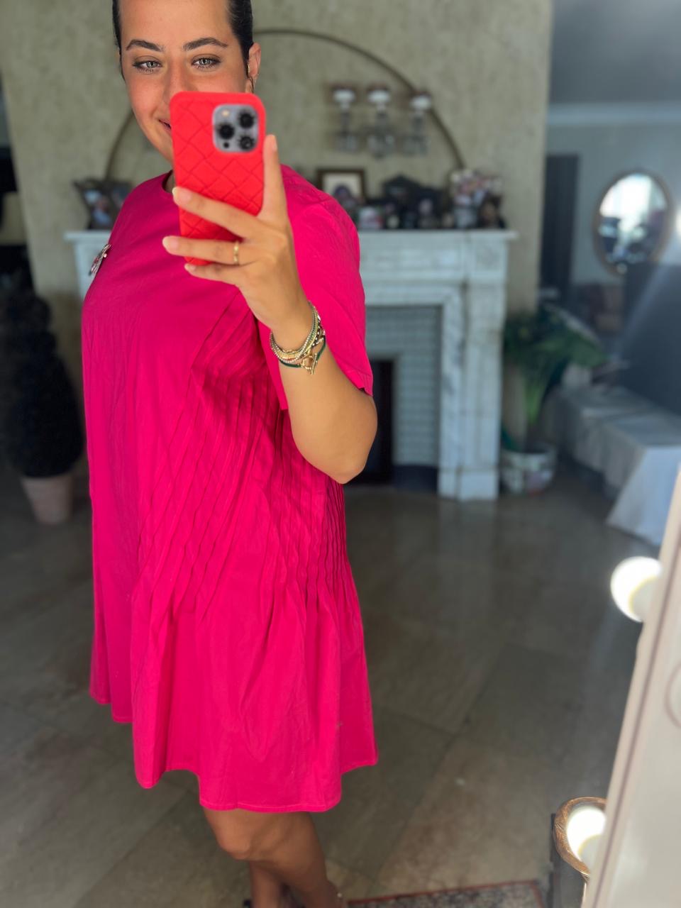 City Popline dress fuchsia (petite version)