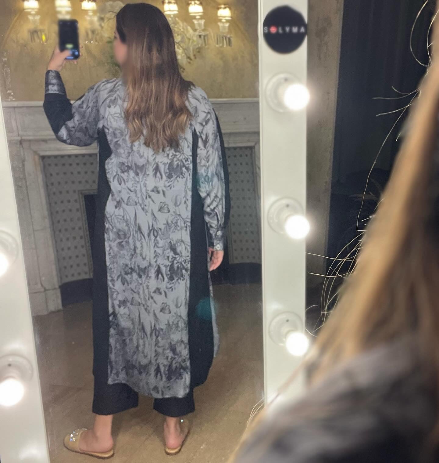 Chiffon Floral Print Shirt dress