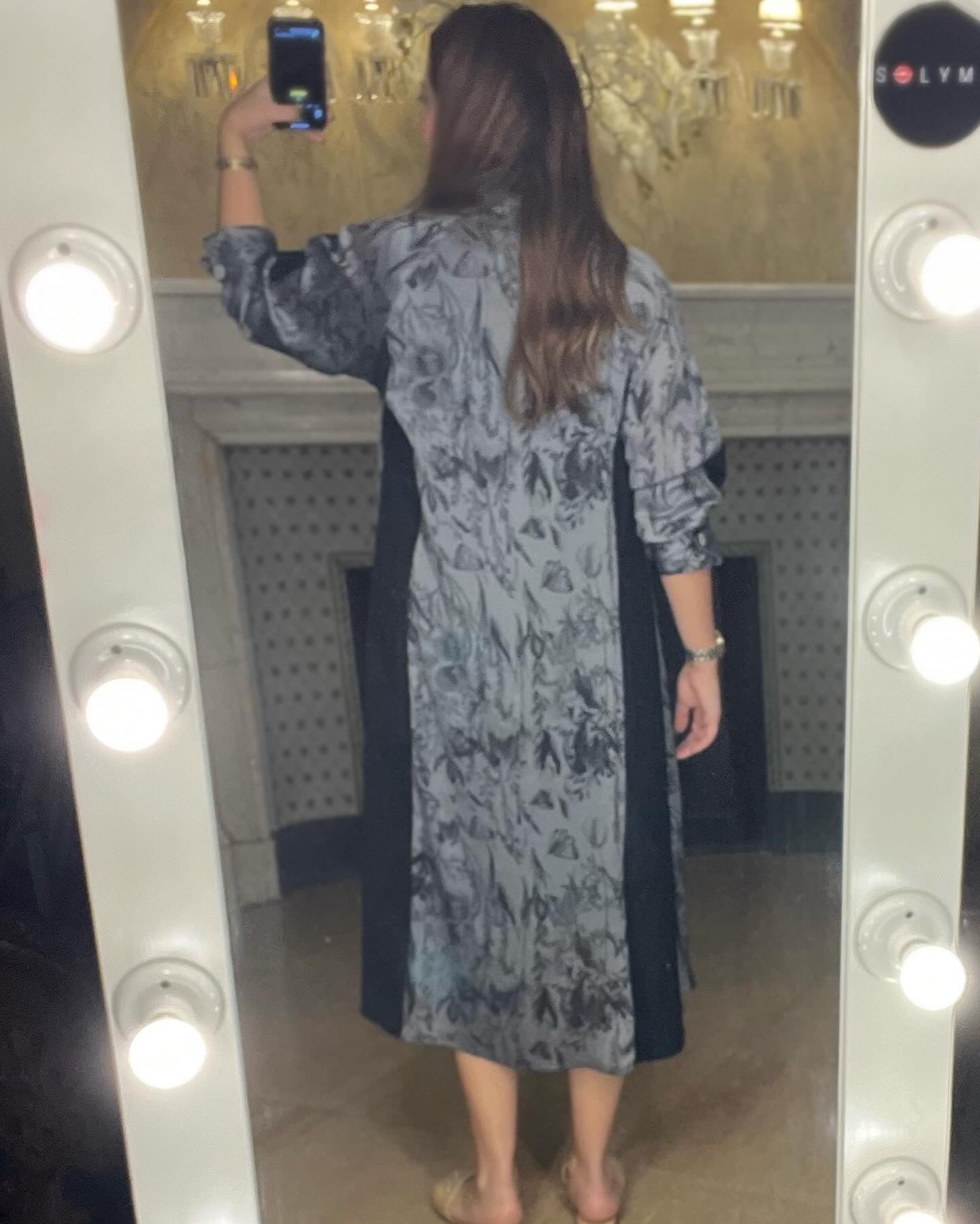 Chiffon Floral Print Shirt dress