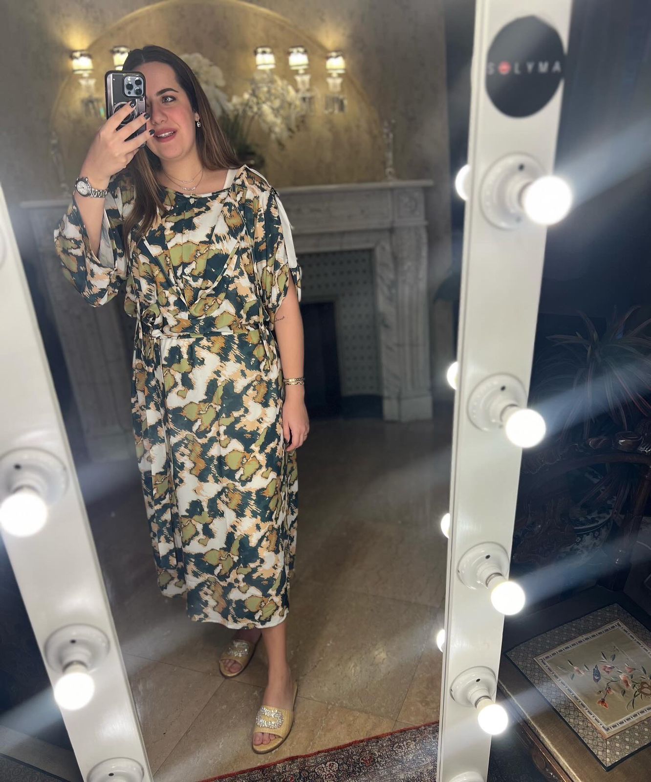KIKI Dress in Abstract chiffon