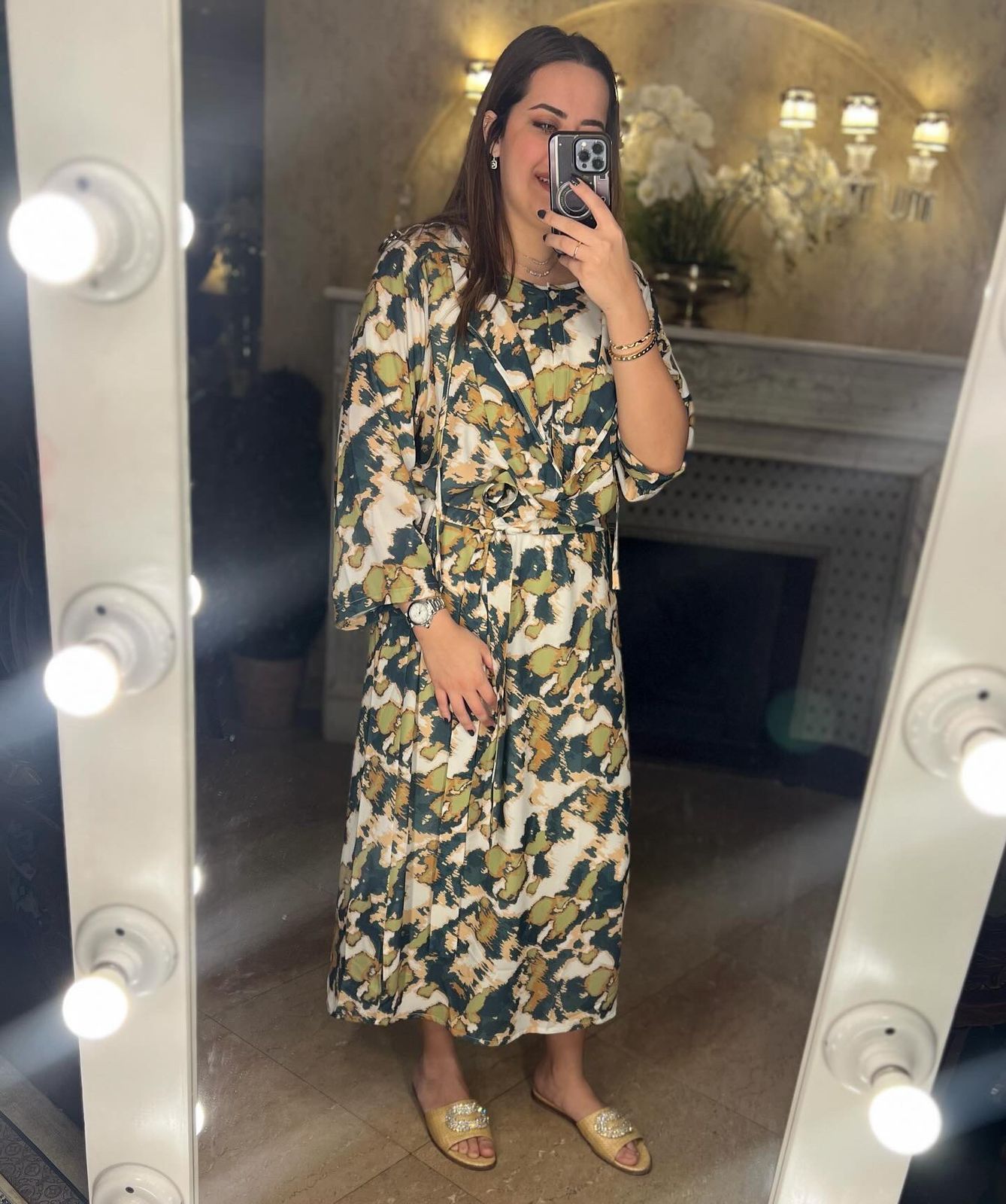 KIKI Dress in Abstract chiffon