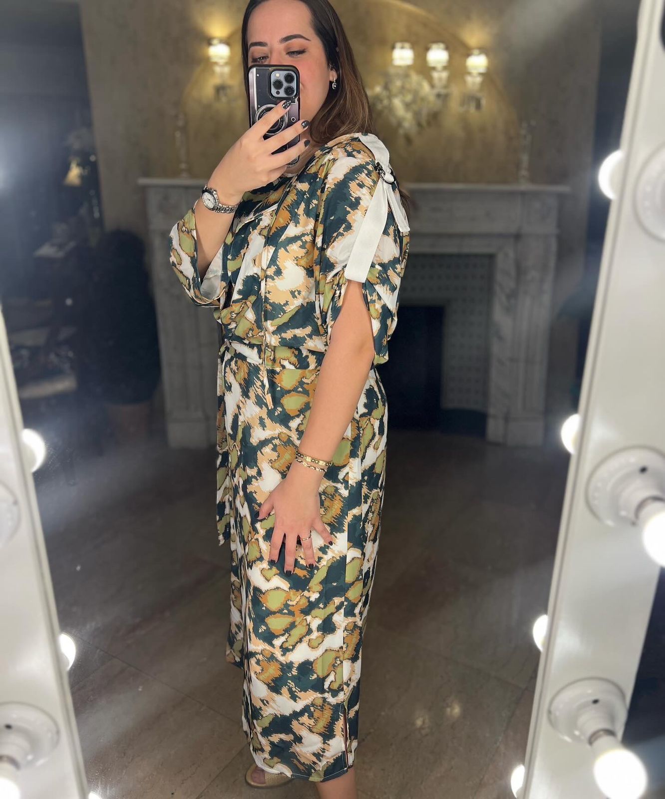 KIKI Dress in Abstract chiffon