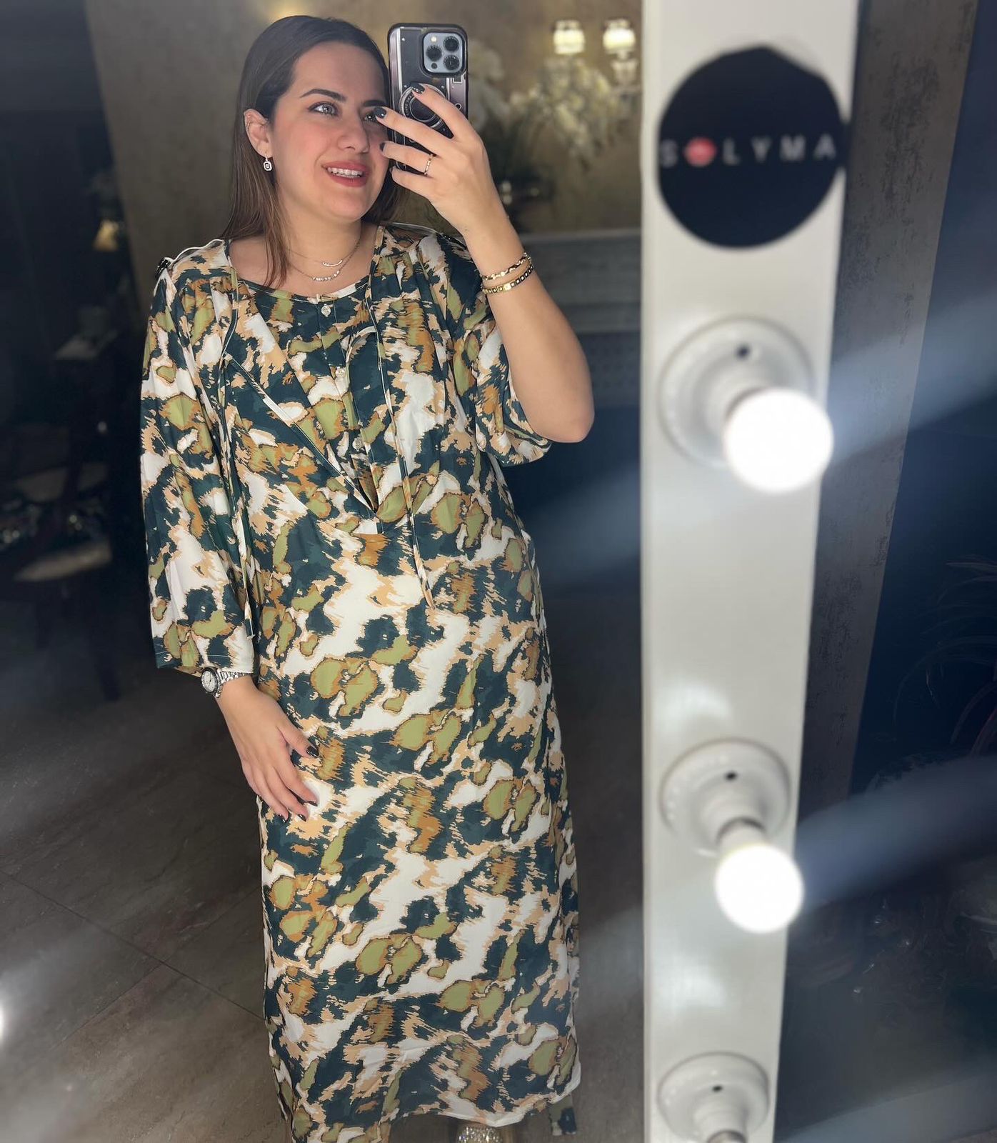 KIKI Dress in Abstract chiffon