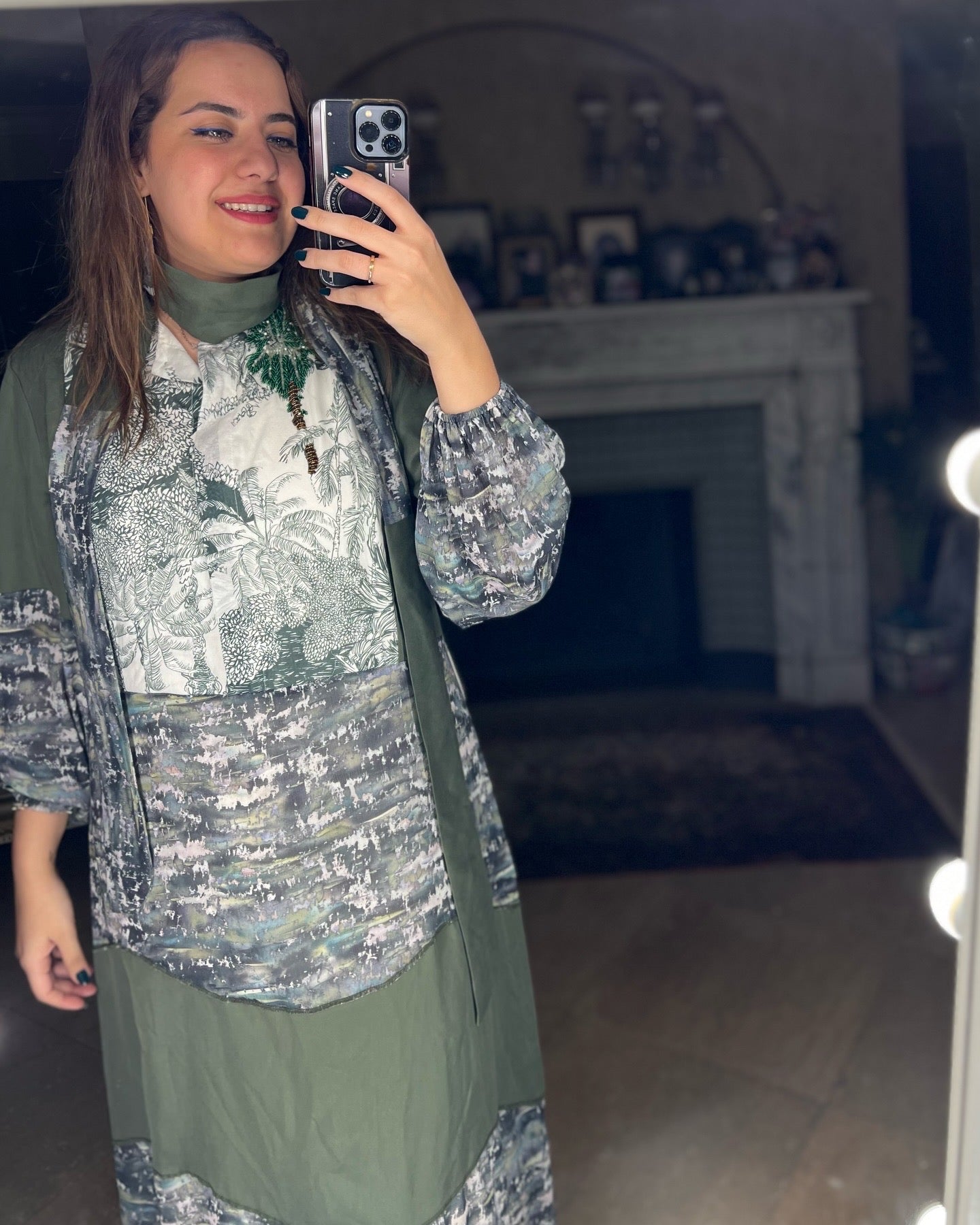 Spanish Dress in Pam Print *Long Sleeves*