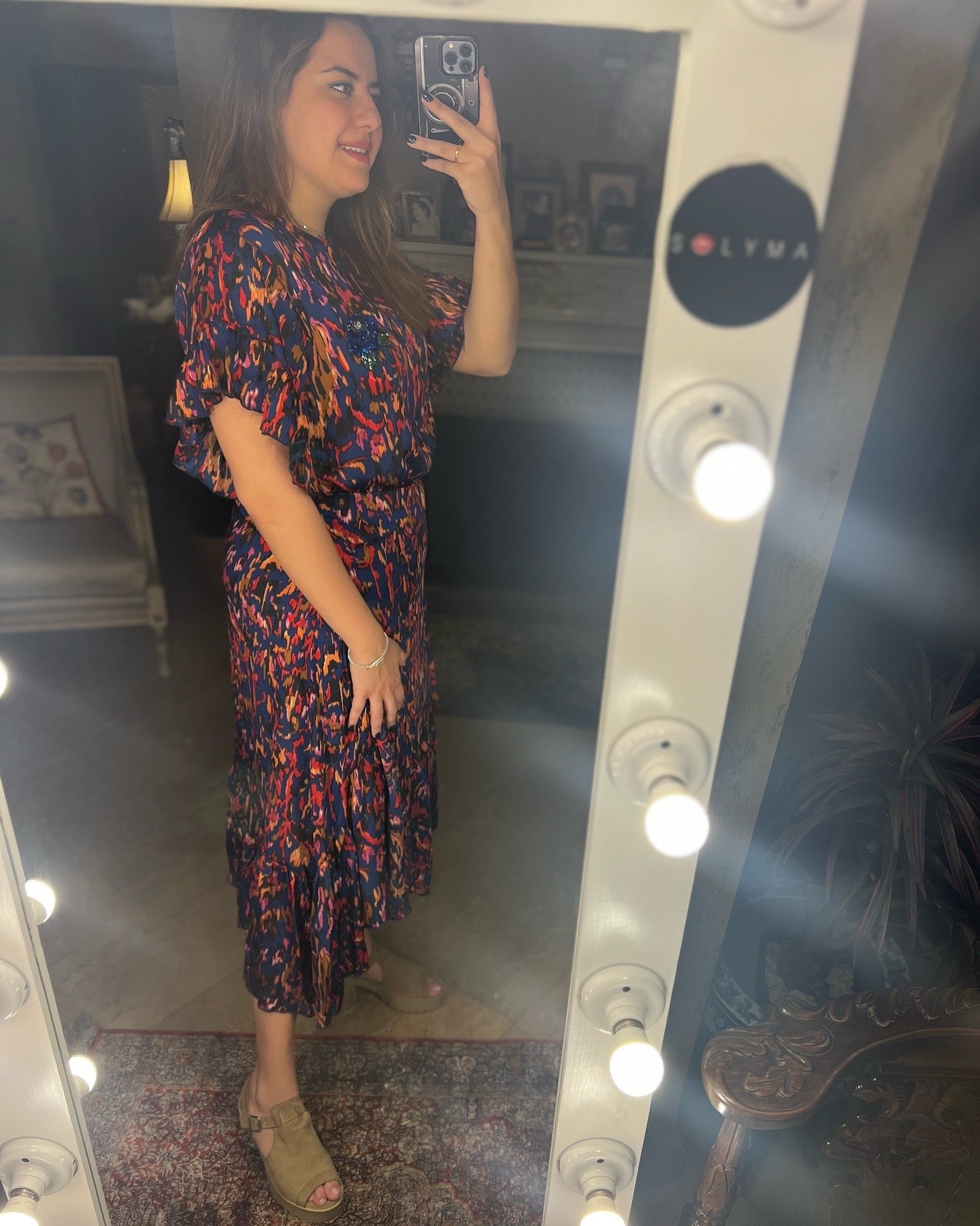 Wrap Silk Chiffon Dress