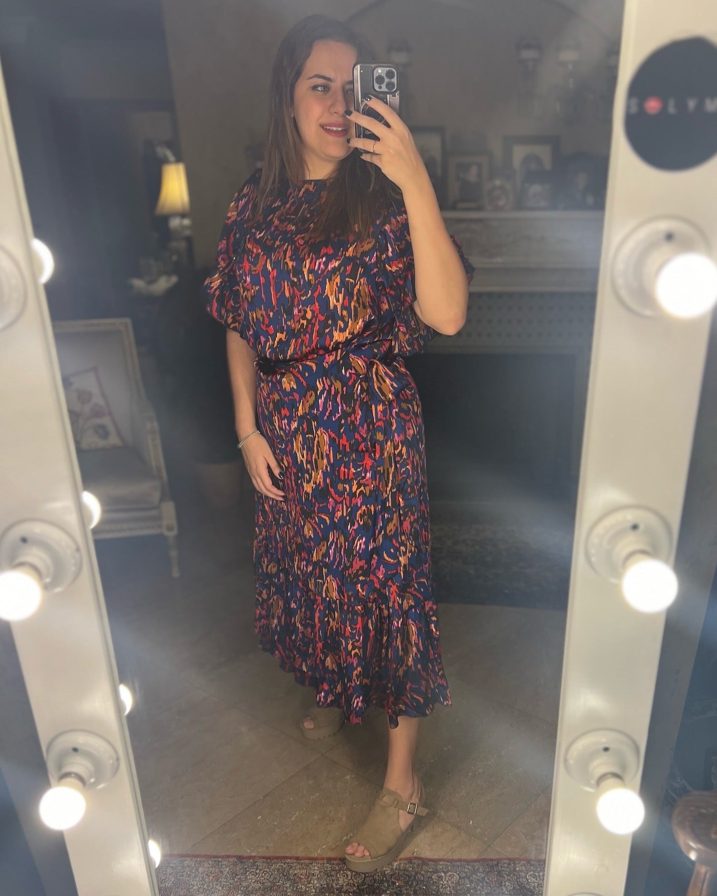 Wrap Silk Chiffon Dress