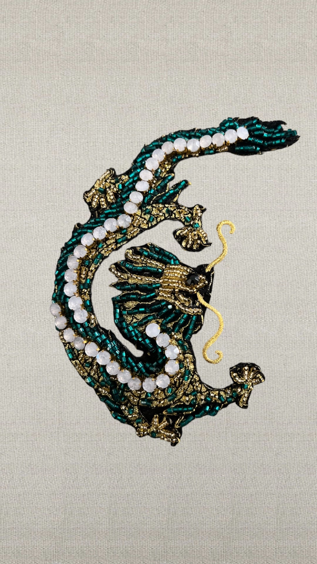 Teal Dragon pin