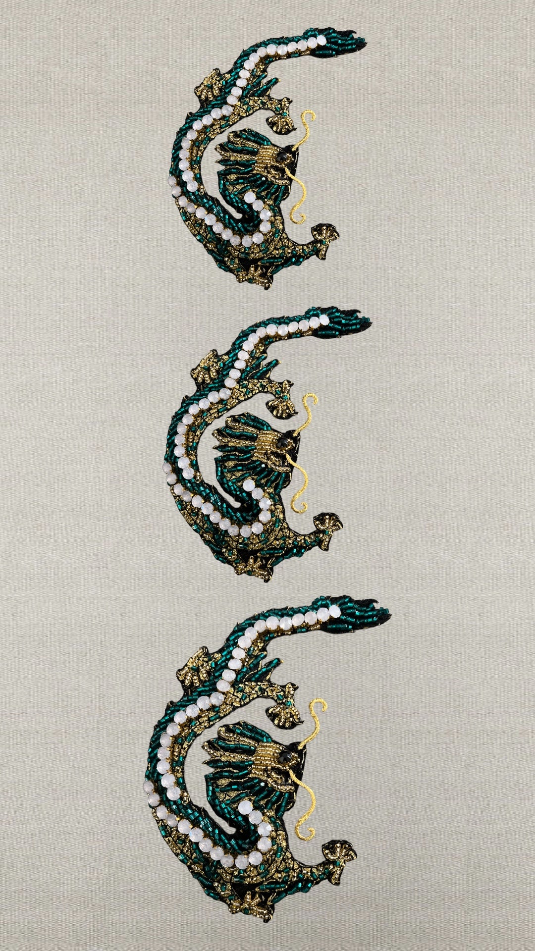 Teal Dragon pin