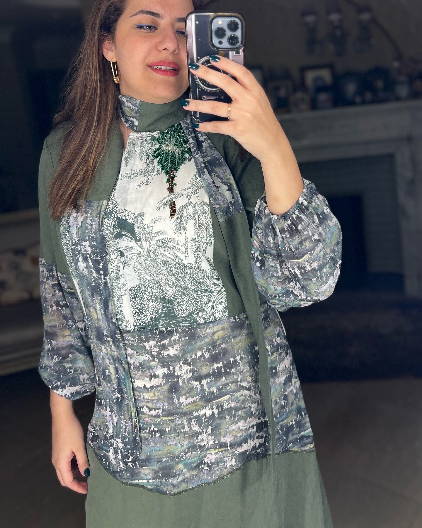Spanish Dress in Pam Print *Long Sleeves*