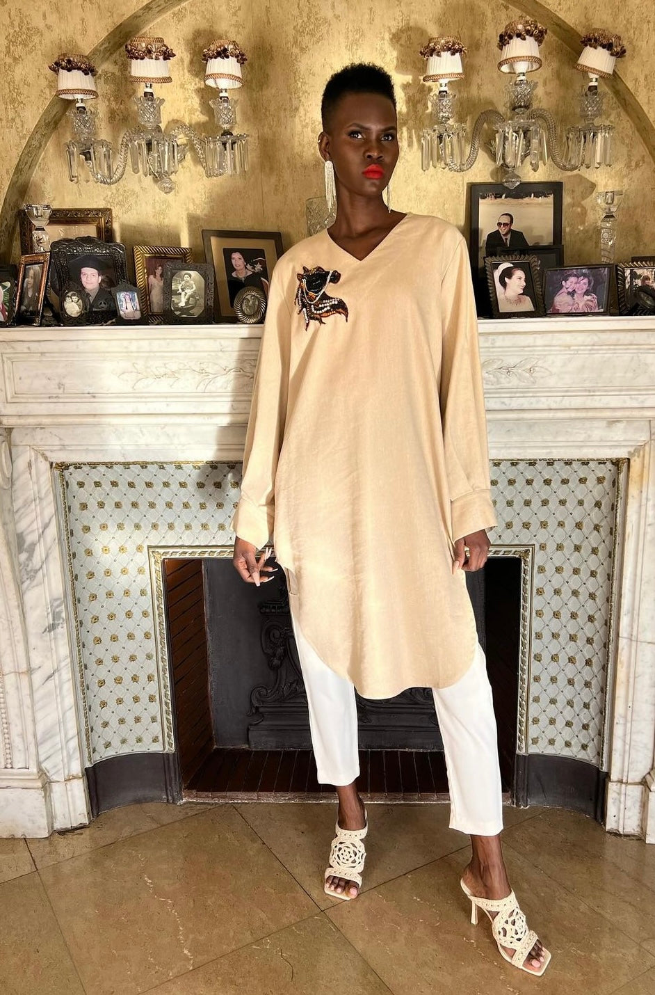 The AA top in Linen
