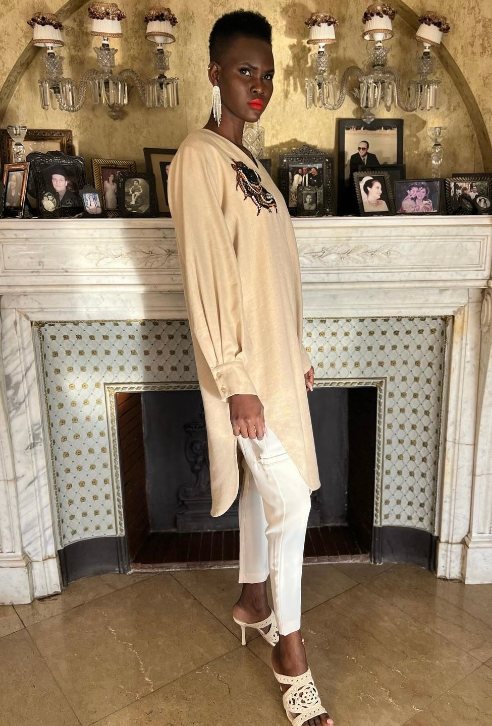 The AA top in Linen