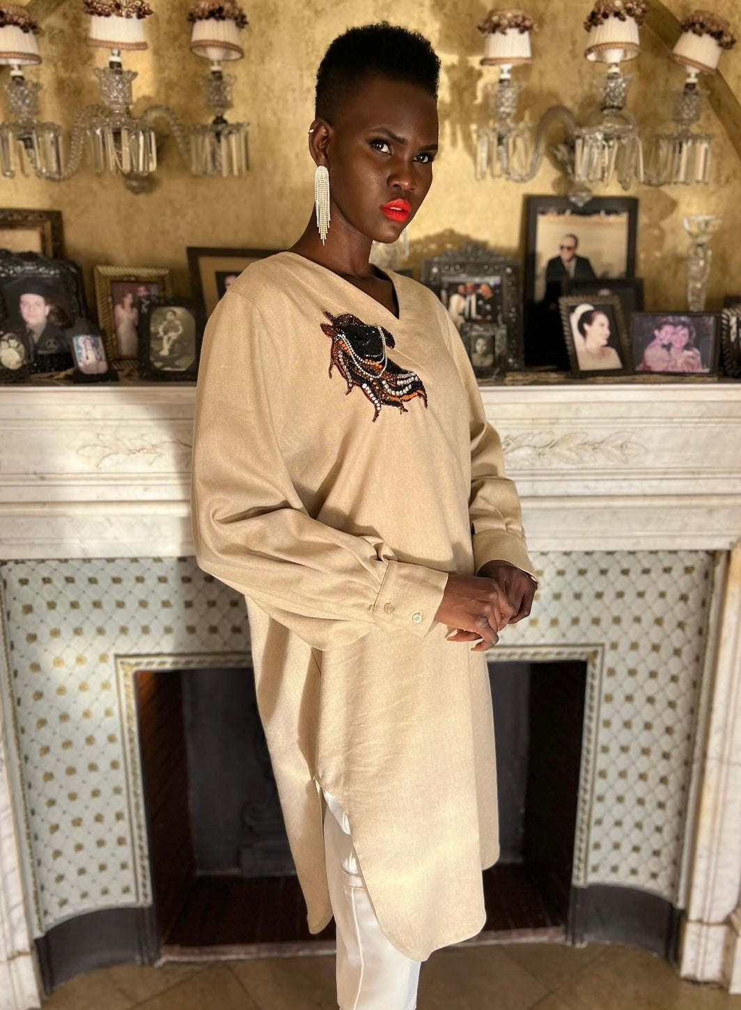 The AA top in Linen