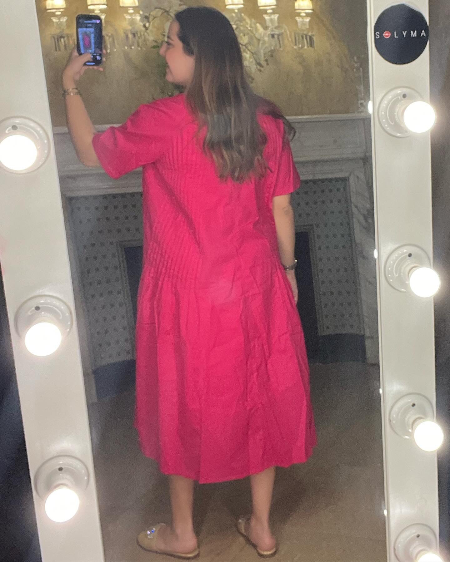 City Popline dress fuchsia