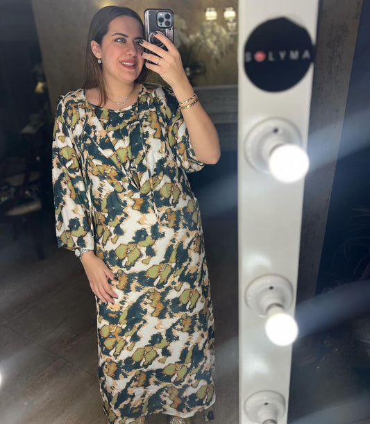 KIKI Dress in Abstract chiffon